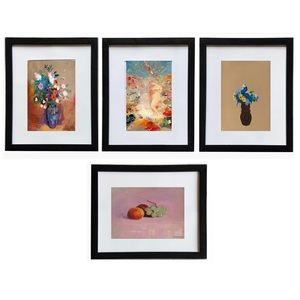 4 Framed and Matted Odilon Redon Prints